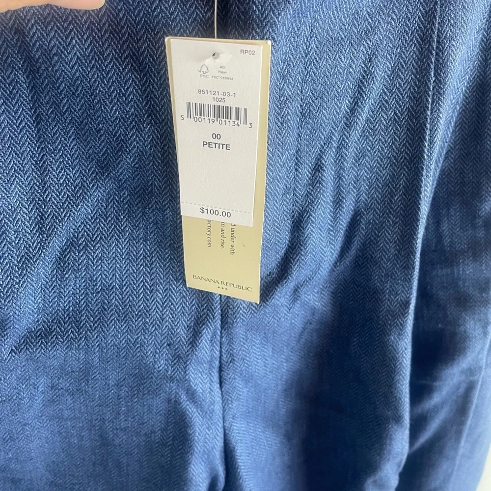 Banana Republic women’s linen blend Navy Dress Pants